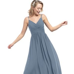 Azazie Dust Blue Blake Bridesmaids Dress